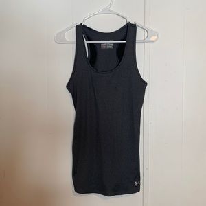 Women’s Under Armour Size L Grey Ribbed Tank Top